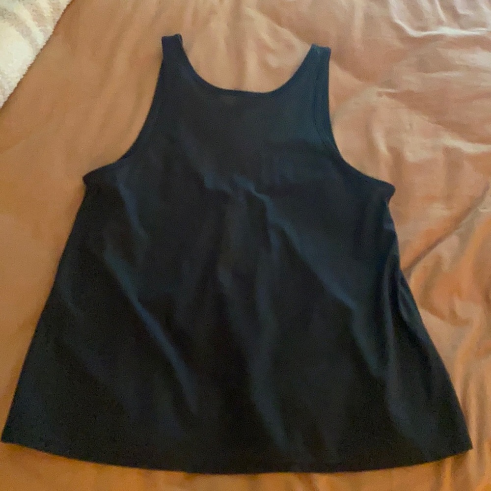 Dark gray lululemon mesh tank